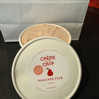Pear icecream 🤤  at Crème de la Crop in Herndon