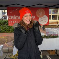 Delightful owner and chef! at Crème de la Crop in Herndon