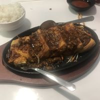 Tofu with beyond pork sweet style sauce!  at VeGreen Noodle   in Buford