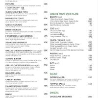 Menu  at Suksma Kitchen  in Canggu