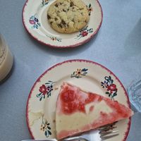 Amazing cheesecake and cookie at À Tantôt in Rouen