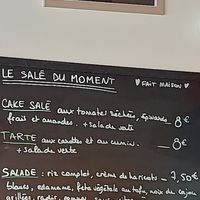 Carte du salé du jour at À Tantôt in Rouen