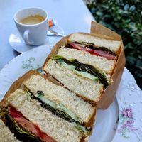 Vegan club sandwich. at À Tantôt in Rouen