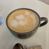 Latte with hazelnut milk at Healpies Almaty  in Almaty