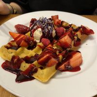 Vegan pancakes at Fruccola in Budapest
