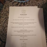 Menu of the day at Korzenie Kuchnia Roślinna  in Szczecin