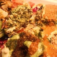 Falafel dissection 😀 at Nur Falafel in East London