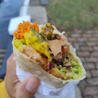 Fresh, juicy and sumptuous: the falafel wrap at Nur Falafel in East London