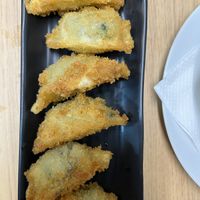 Fried crispy gyoza  at Vegan Sushi House  in Lisbon