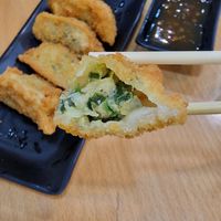 Fried dumplings at Vegan Sushi House  in Lisbon
