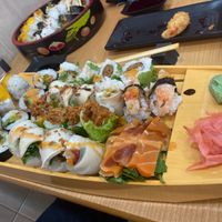 Sushi boat at Vegan Sushi House  in Lisbon