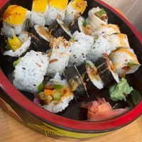 Sushi plate at Vegan Sushi House  in Lisbon