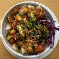Shrimp poke bowl  at Vegan Sushi House  in Lisbon