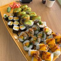 Sushi selection at Vegan Sushi House  in Lisbon