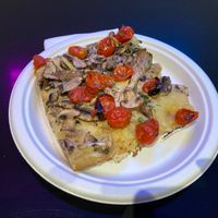 Mushroom slice at Unregular Pizza - 37th St in New York City