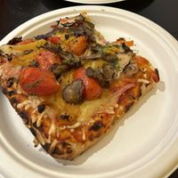 Vegan Veggie Pizza slice - great size! at Unregular Pizza - 37th St in New York City