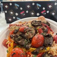 Mushroom slice  at Unregular Pizza - 37th St in New York City