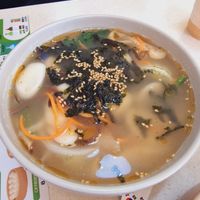 Dumpling soup at Bibibim in Busan