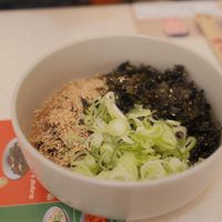 The JK noodles were delicious! Vegan without the egg.   at Bibibim in Busan