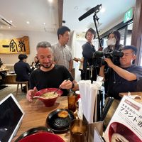 They did us and interview for the new plant based ramen   at Ippudo in Kanazawa