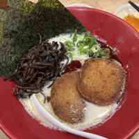 Plant based ramen with added mushroom and nori  at Ippudo in Kanazawa
