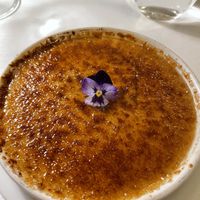 Vegan creme brulee  at Elite in Helsinki