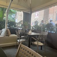 Outdoor seating   at Antica Caffetteria Matucci in Citta Della Pieve