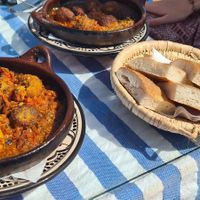 Vegan tajine at Restaurant La Réception in Tangier