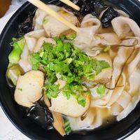 Veg hui mei noodles soup   at Spicy Village in New York City