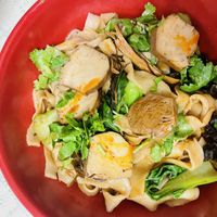 Veg hui mei noodles dry   at Spicy Village in New York City