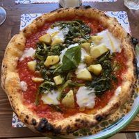 Vegan margherita with friarielli and oven-cooked potatoes 😍  at Pizzium - Via Solari in Milan