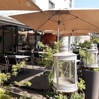 Outdoor seating at Siam Thai in Buelach