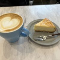 Cheese cake is veggie not vegan (get the banana bread if vegan!)  at Kielo Coffee  in Tokyo