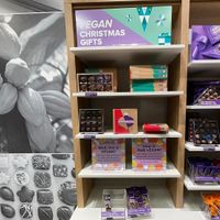 one of two vegan sections   at Purdys Chocolatier  in Vancouver