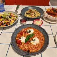 All food with free water. Latte is given upon leaving reviews on Naver map at You Are What You Eat in Seoul