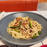 Aglio olio. A bit oily at the end at You Are What You Eat in Seoul