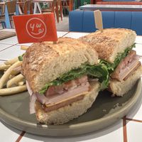 Sandwich was excellent.   Was gonna save half for lunch the next day.   Nope.  I ate it!   And I brought some vegan spam home from their retail section!  at You Are What You Eat in Seoul