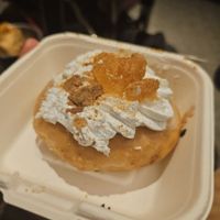 Apple and cinnamon donut at Veganature - 비건네이처 in Seoul