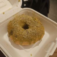 Pistachio donut at Veganature - 비건네이처 in Seoul