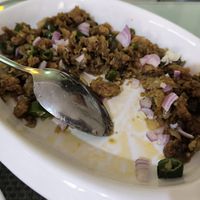 Mushroom sigsig (lo que quedaba para la foto) at Greens Vegan Hub in Cebu