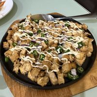 Tofu sisig  at Greens Vegan Hub in Cebu