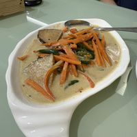 Tofish with coconut milk   at Greens Vegan Hub in Cebu
