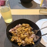 Tofu sisig bowl 99 Pesos  at Greens Vegan Hub in Cebu