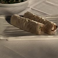 Baked "Crab Cake" hand roll (from the taste menu)  at Shojin - Culver City in Culver City