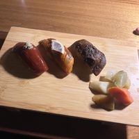 Nagiri plate and pickles  at Shojin - Culver City in Culver City