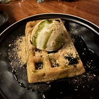 Choc matcha waffle!  at Shojin - Culver City in Culver City