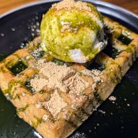 Matcha waffle 😋 at Shojin - Culver City in Culver City
