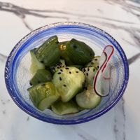 Spicy cucumbers  at Shojin - Culver City in Culver City