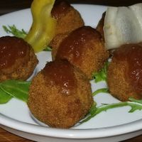 Pumpkin Croquettes at Shojin - Culver City in Culver City