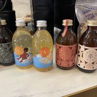 Local kombucha    at Lobita in Biarritz